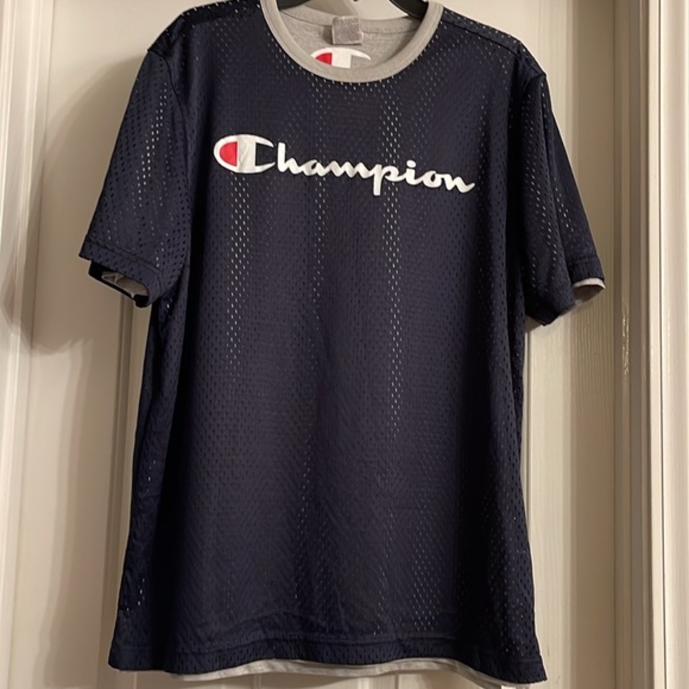 Champion double sided T-shirt size L